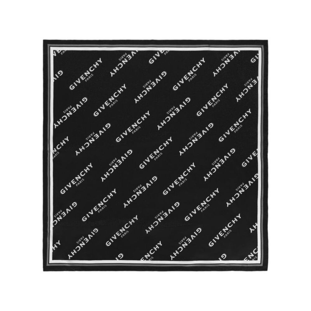 Givenchy Shadow Square Scarf In Silk Womens